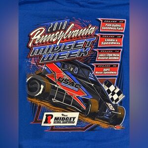 2018 USAC Pennsylvania Midget Week Dirt Track Racing Tee